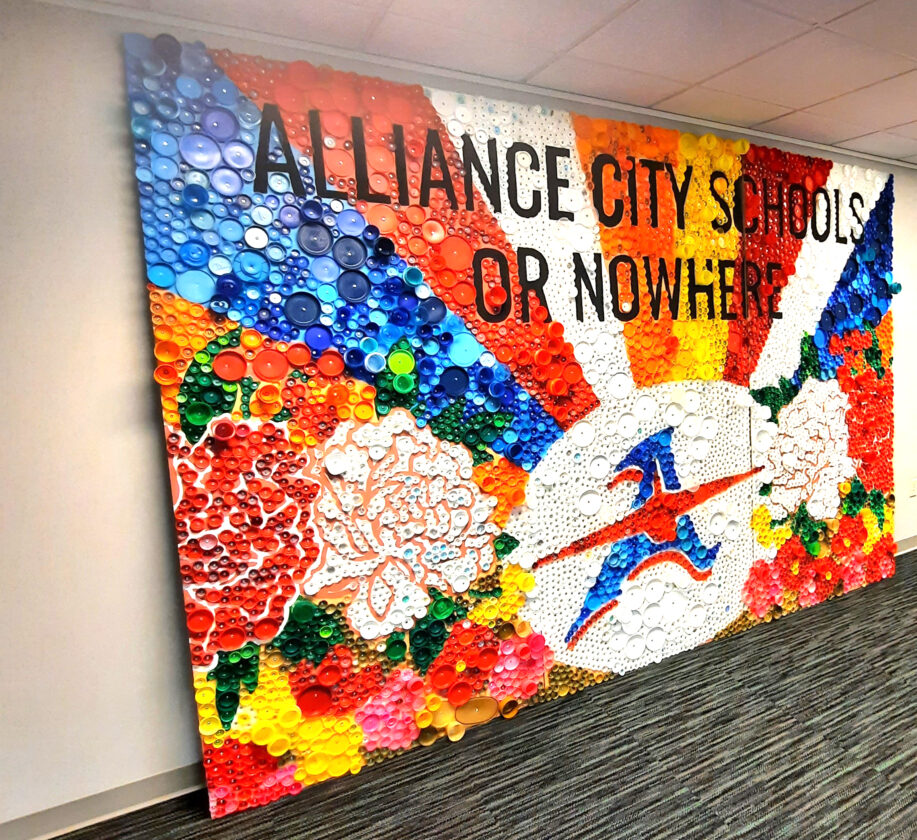 A unique piece of artwork on display at Rodman Public Library News